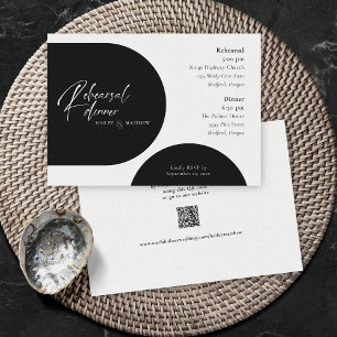 Invitación a código QR blanco minimalista