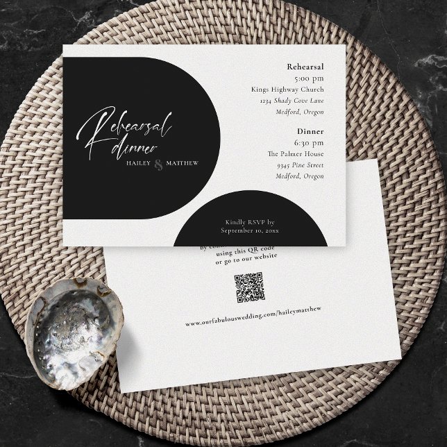 Invitación a código QR blanco minimalista (Subido por el creador)