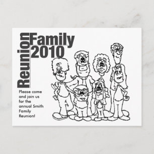 Invitación a colorear de la Reunión familiar 2010