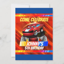 Invitación a Comic Race Car