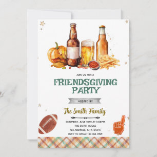 invitación a Comida y Fútbol de Amigos de Otoño