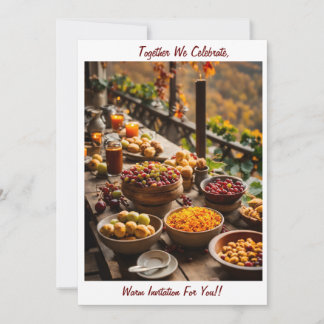 Invitación a compartir comidas alegres