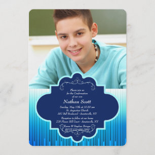 Invitación a confirmación de foto de fe distintiva