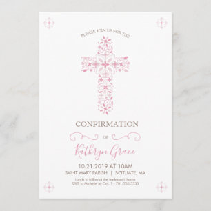 Invitación a confirmación, tarjeta de invitación d