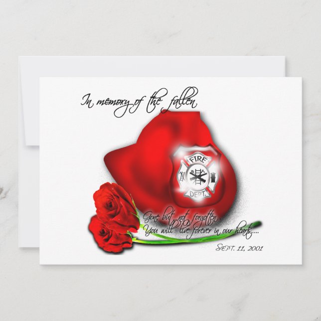 Invitación a conmemorar el 11 de septiembre (Anverso)