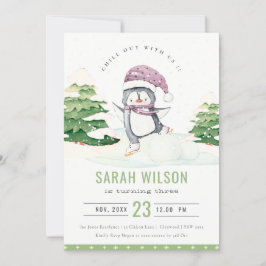 Invitación a cualquier cumpleaños de edad para niñ