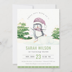 Invitación a cualquier cumpleaños de edad para niñ