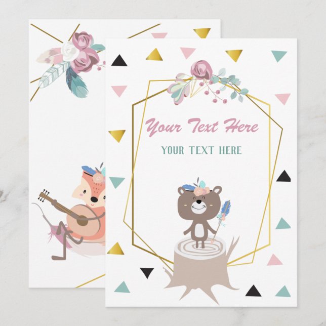 Invitación a cualquier evento (Anverso / Reverso)