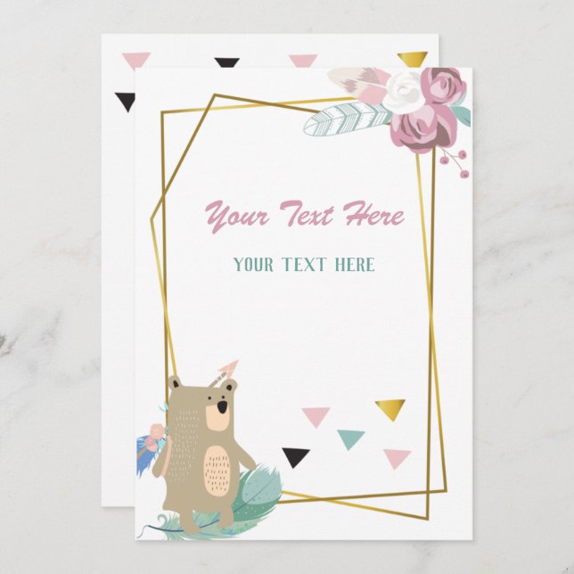 Invitación a cualquier evento (Anverso / Reverso)