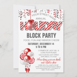 Invitación a cualquier evento con globo de menta c