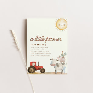 Invitación a cultivar Baby Shower con animales