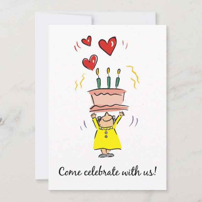 Invitación a cumpleaños 90 mujer con humor para pa (Anverso)