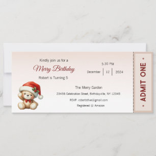 Invitación a cumpleaños con mora, cumpleaños de Na