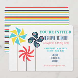 Invitación a cumpleaños con tema de inflexión - Co