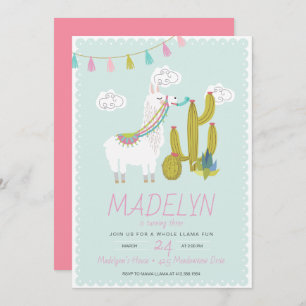 Invitación a cumpleaños de alfombra completa