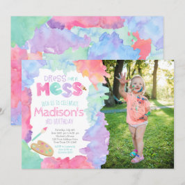 Invitación a cumpleaños de arte