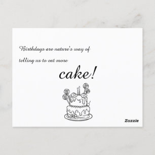Invitación a cumpleaños de esquema simple