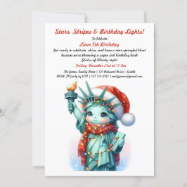Invitación a cumpleaños de invierno patriótico