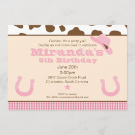 Invitación a cumpleaños de niña
