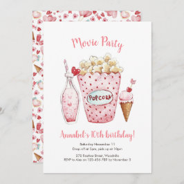 Invitación a cumpleaños de película