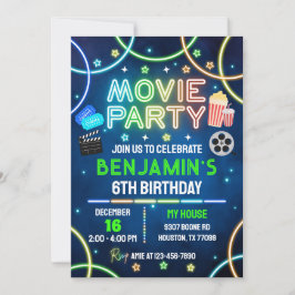 Invitación a cumpleaños de película, película
