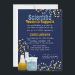 Invitación a cumpleaños de Science Lab<br><div class="desc">Que tengan una fiesta de cumpleaños de científicos locos con este diseño único y divertido de laboratorio de ciencias. texto personalizar según sea necesario.</div>