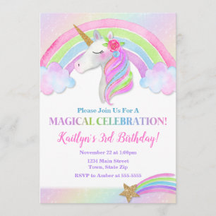 Invitación a cumpleaños de Unicornio, Chica de Rai
