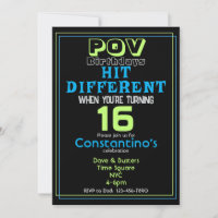 Invitación a cumpleaños diferente