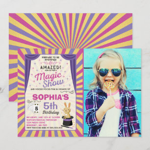 Invitación a cumpleaños mago Fiesta de programa má