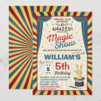 Invitación a cumpleaños mago Fiesta de programa má
