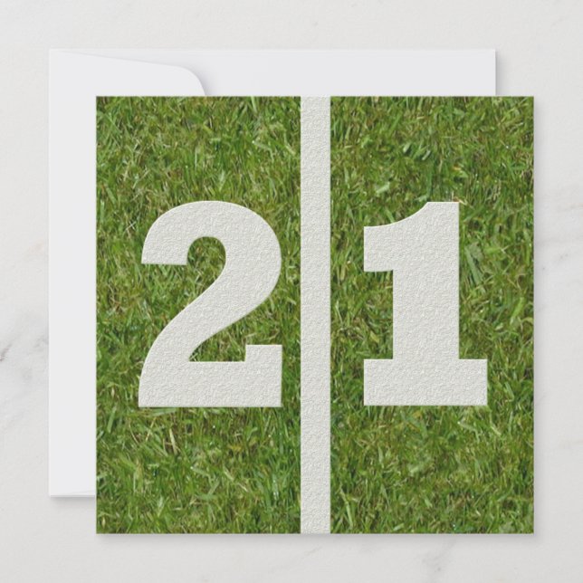 Invitación a cumpleaños número 21 (Anverso)