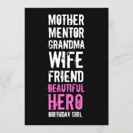 Invitación a cumpleaños número 60 - Mamá hermosa h