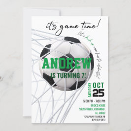 Invitación a cumpleaños personal de fútbol