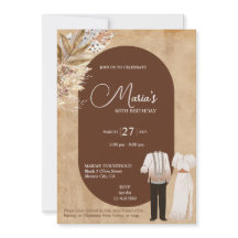 Invitación a cumpleaños por tema de filipina Filip