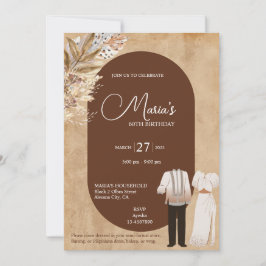 Invitación a cumpleaños por tema de filipina Filip