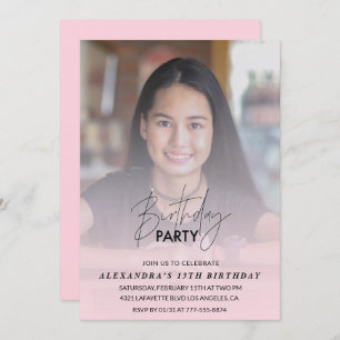 Invitación a cumplir 13 años Fiesta de cumpleaños 