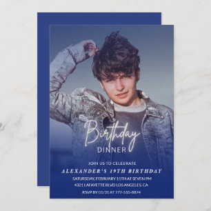 Invitación a cumplir 19 años Fotómeno de cumpleaño