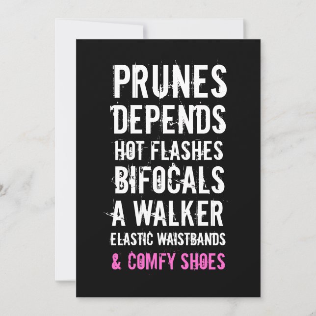 Invitación a cumplir 40 años - Viejos amigos (Anverso)