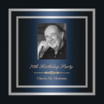 Invitación a cumplir 70 años - Foto<br><div class="desc">Si necesitas colores personalizados o ayuda para crear tu invitación,  no dudes en contactarme en zazzlepartydepot@gmail.com. ¡Espero con interés escuchar de ti!</div>