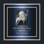 Invitación a cumplir 70 años - Foto<br><div class="desc">Si necesitas colores personalizados o ayuda para crear tu invitación,  no dudes en contactarme en zazzlepartydepot@gmail.com. ¡Espero con interés escuchar de ti!</div>