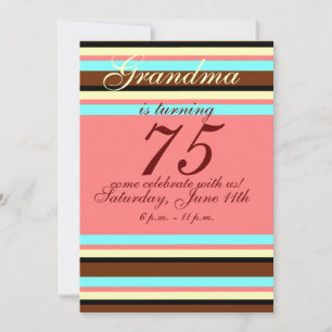 Invitación a cumplir 75 años