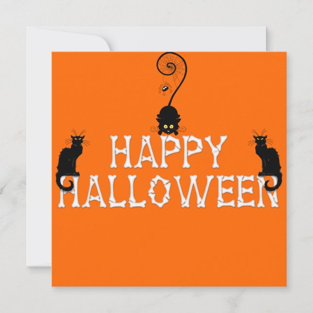 Invitación a Cute Halloween (Anverso)