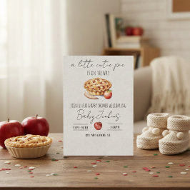 Invitación a cutie pie is on the way. Baby shower invitation