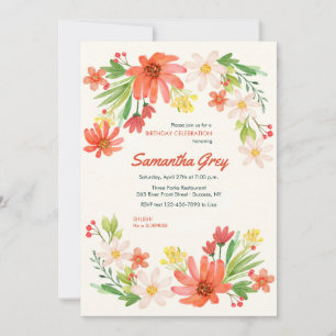 Invitación a Daisies de Primavera