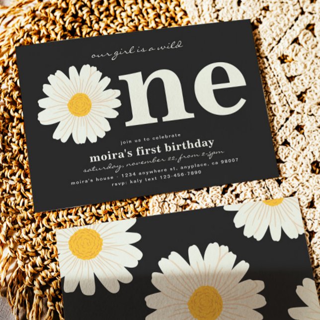 Invitación a Daisy First Birthday (Subido por el creador)