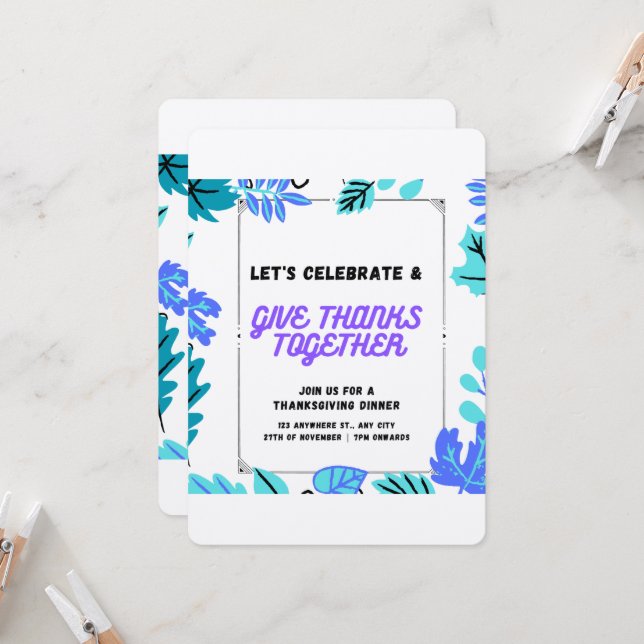 Invitación a dar gracias (Anverso/Reverso In Situ)