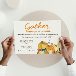 Invitación a dar gracias a la calabaza