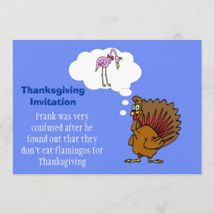 Invitación a dar gracias con pavo