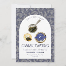 Invitación a degustación de caviar