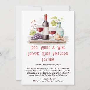 Invitación a degustación de vino del Día del Traba